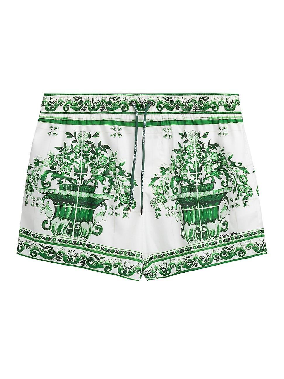 Mens Maiolica Drawstring Swim Trunks Product Image