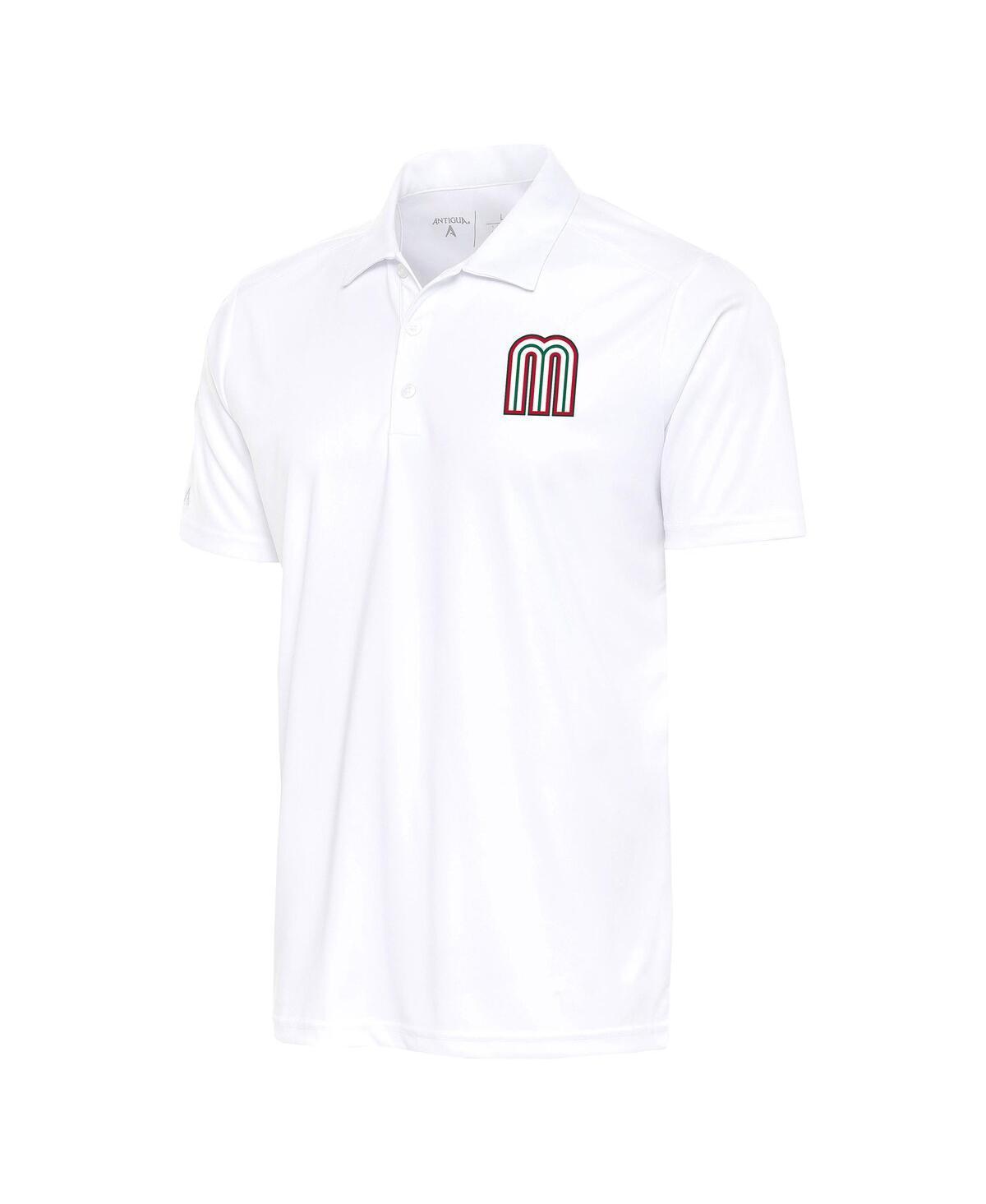 Antigua Mens White Mexico Baseball 2023 World Baseball Classic Tribute Polo Product Image