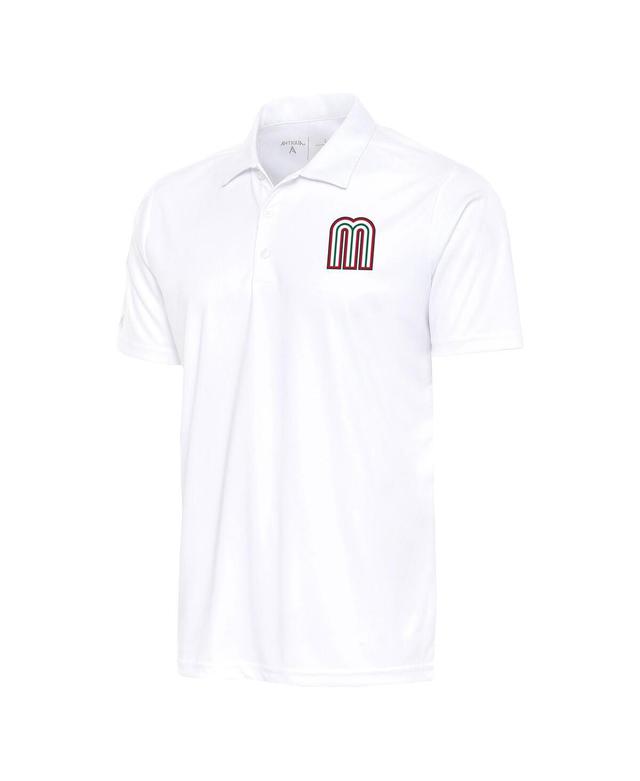 Antigua Mens White Mexico Baseball 2023 World Baseball Classic Tribute Polo Product Image