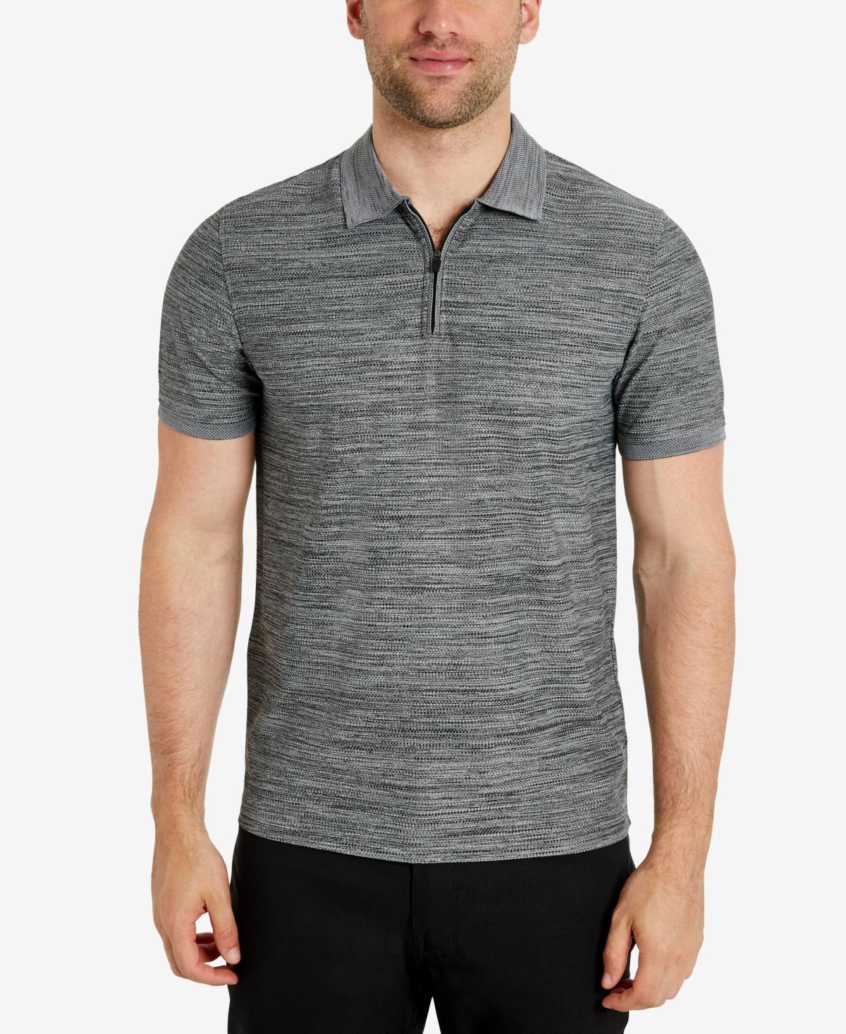 Kenneth Cole Mens Performance Knit Zip Polo Product Image