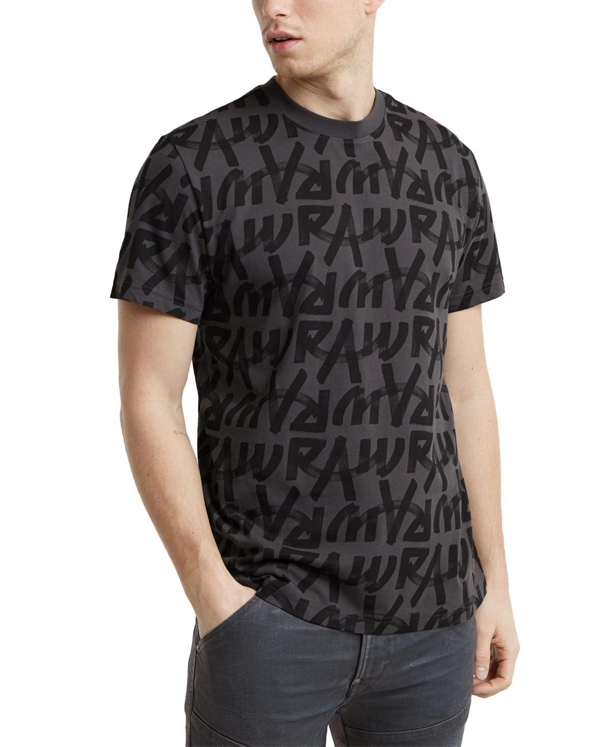 G-Star Raw Mens Calligraphy Straight-Fit Logo Graphic T-Shirt Product Image