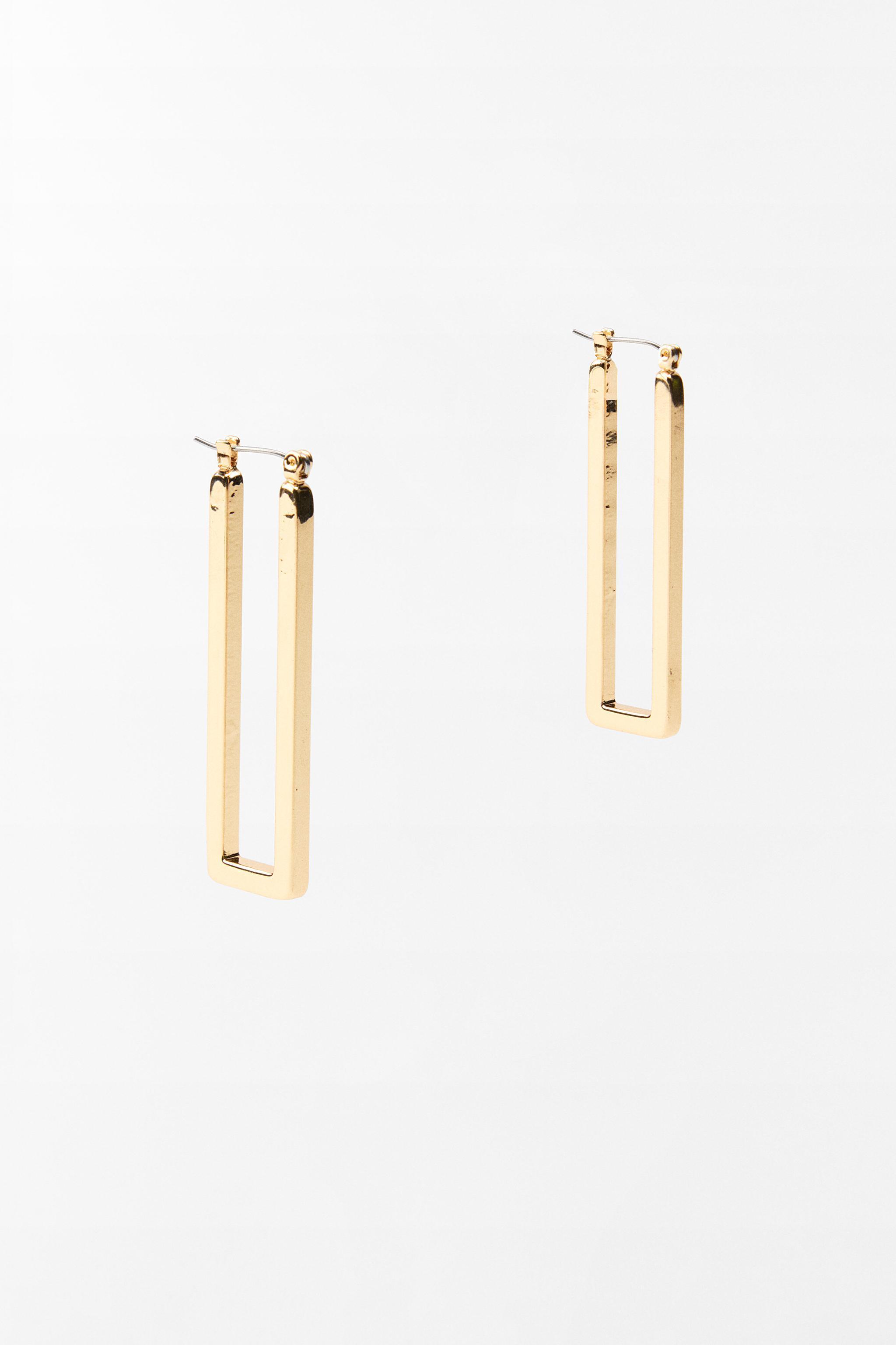 LONG RECTANGULAR EARRINGS Product Image