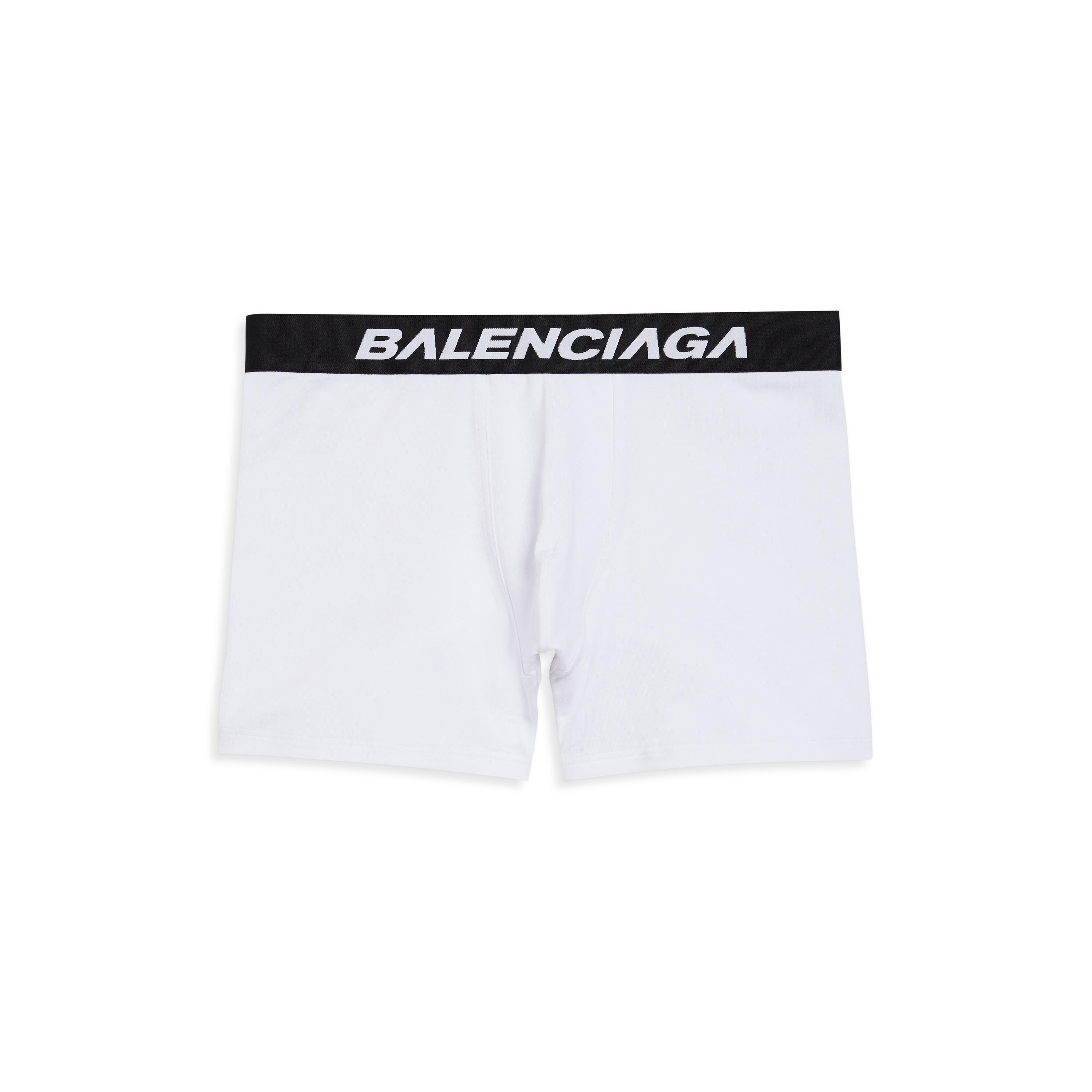 Men's Racer Boxer Briefs in White/black Product Image