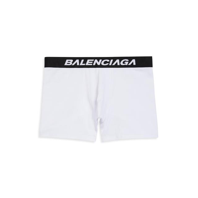 Men's Racer Boxer Briefs in White/black Product Image