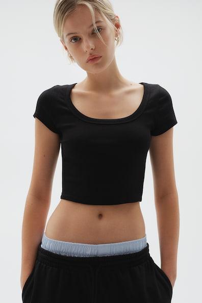 Ribbed Crop T-shirt product image