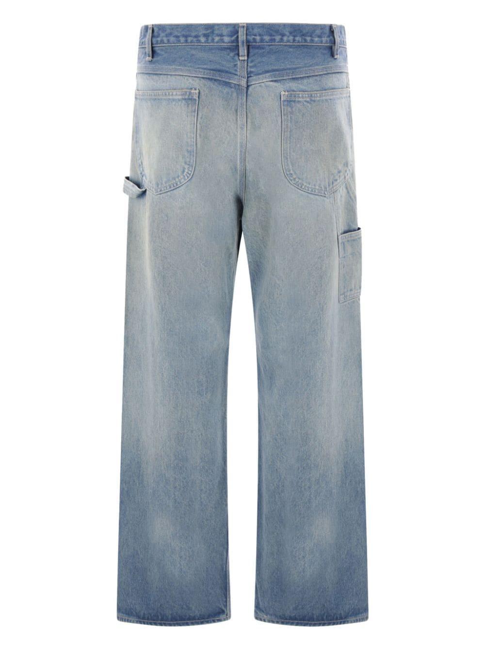 AURALEE Baggy Jeans In Faded Indigo Product Image