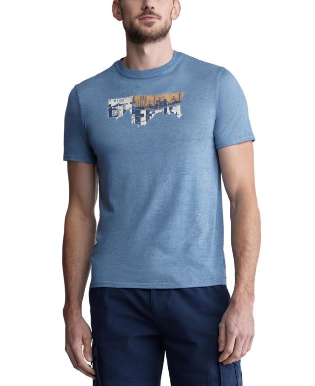 Buffalo David Bitton Mens Tobras Abstract Graphic T-Shirt Product Image