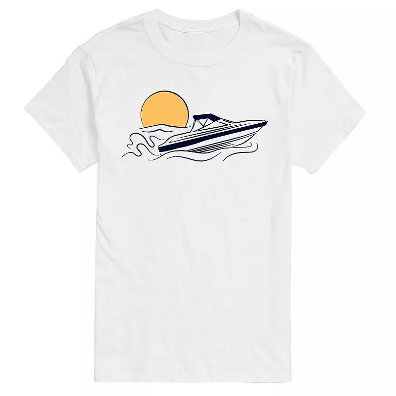 Big & Tall Speed Boat Graphic Tee, Mens Product Image