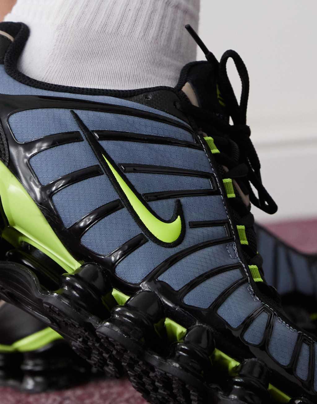 Nike Shox TL sneakers in blue and green Product Image