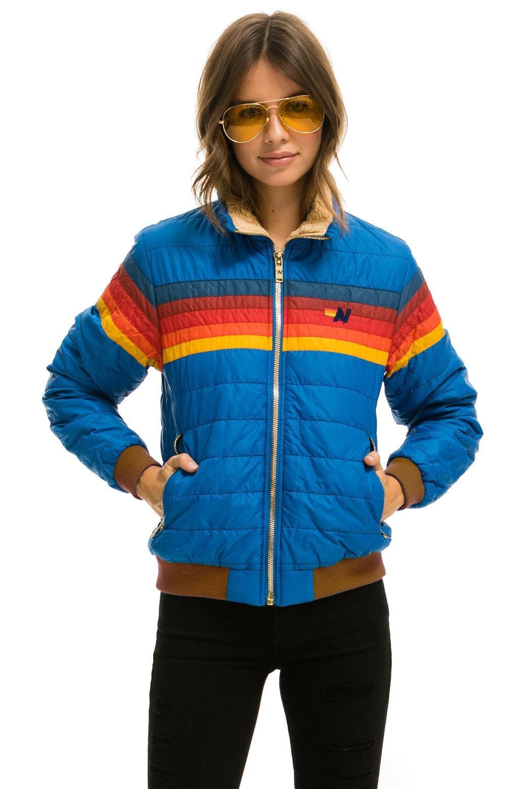 5 STRIPE JACKET - SNORKEL BLUE Female Product Image