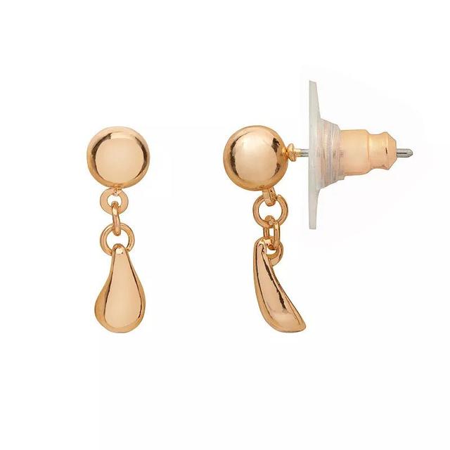 LC Lauren Conrad Gold Tone Delicate Drop Earrings, Womens Product Image