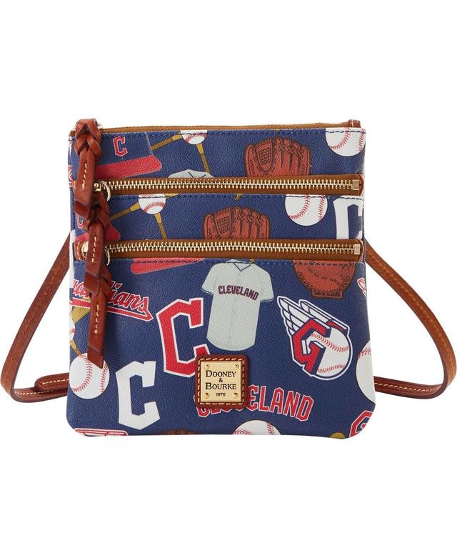 Womens Cleveland Guardians Game Day Triple Zip Crossbody Purse Product Image