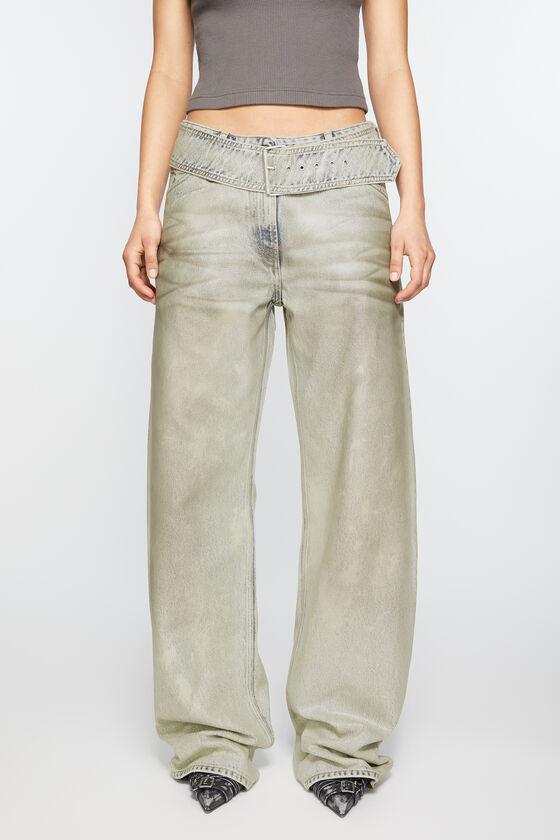 Coated denim trousers Product Image