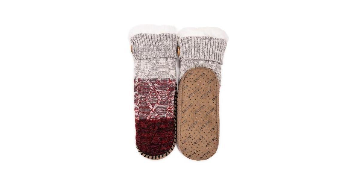 Womens MUK LUKS Chunky Short Slipper Socks Product Image