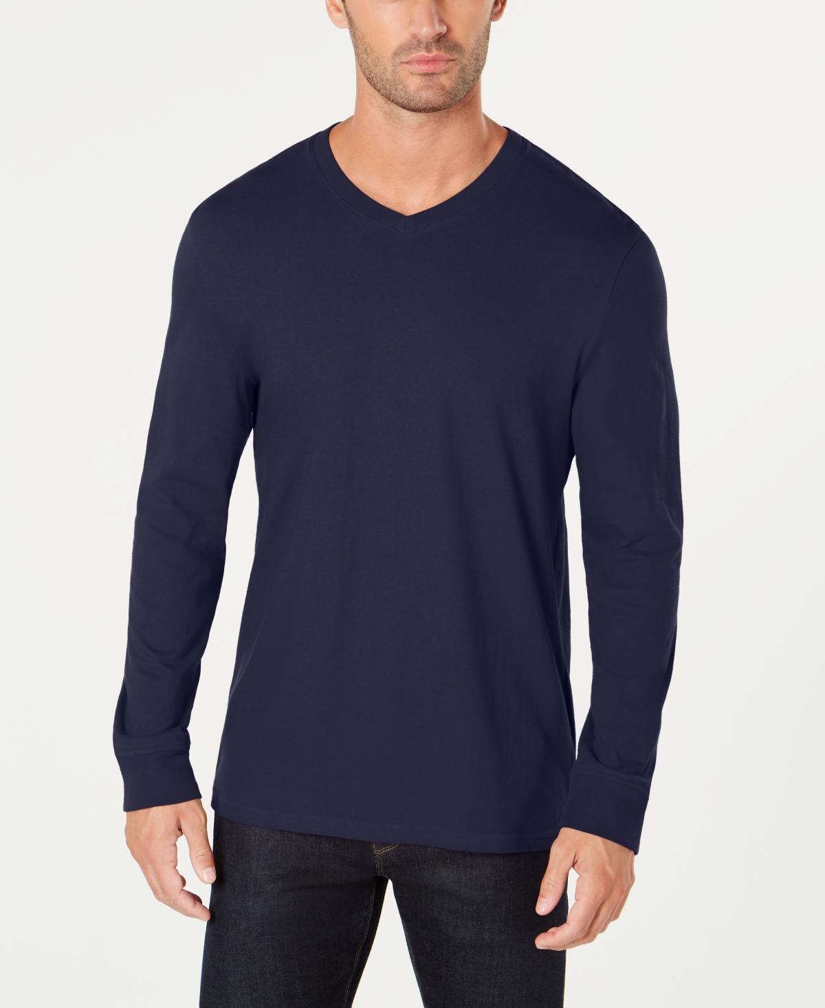 Club Room Mens V-Neck Long Sleeve T-Shirt, Created for Macys Product Image