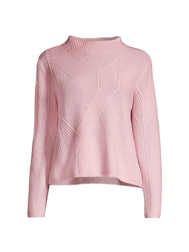 Womens Rib-Knit Wool-Blend Sweater Product Image