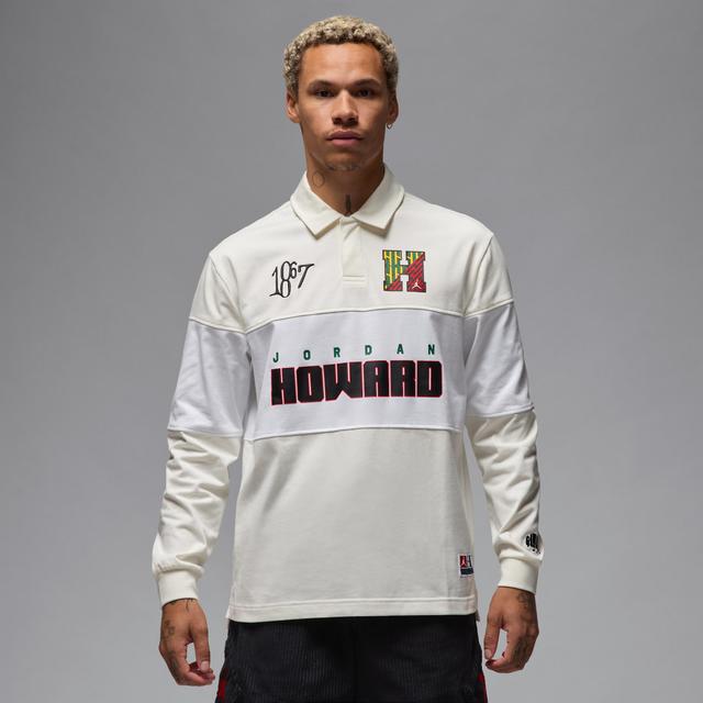 Mens Jordan x Howard University Long-Sleeve Rugby Top Product Image