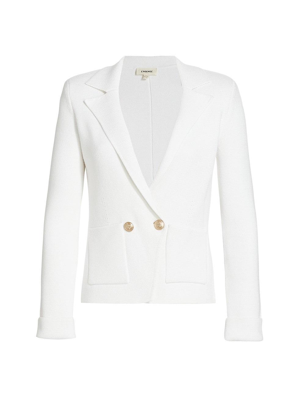 LAGENCE Sofia Cotton Blend Cardigan Blazer Product Image