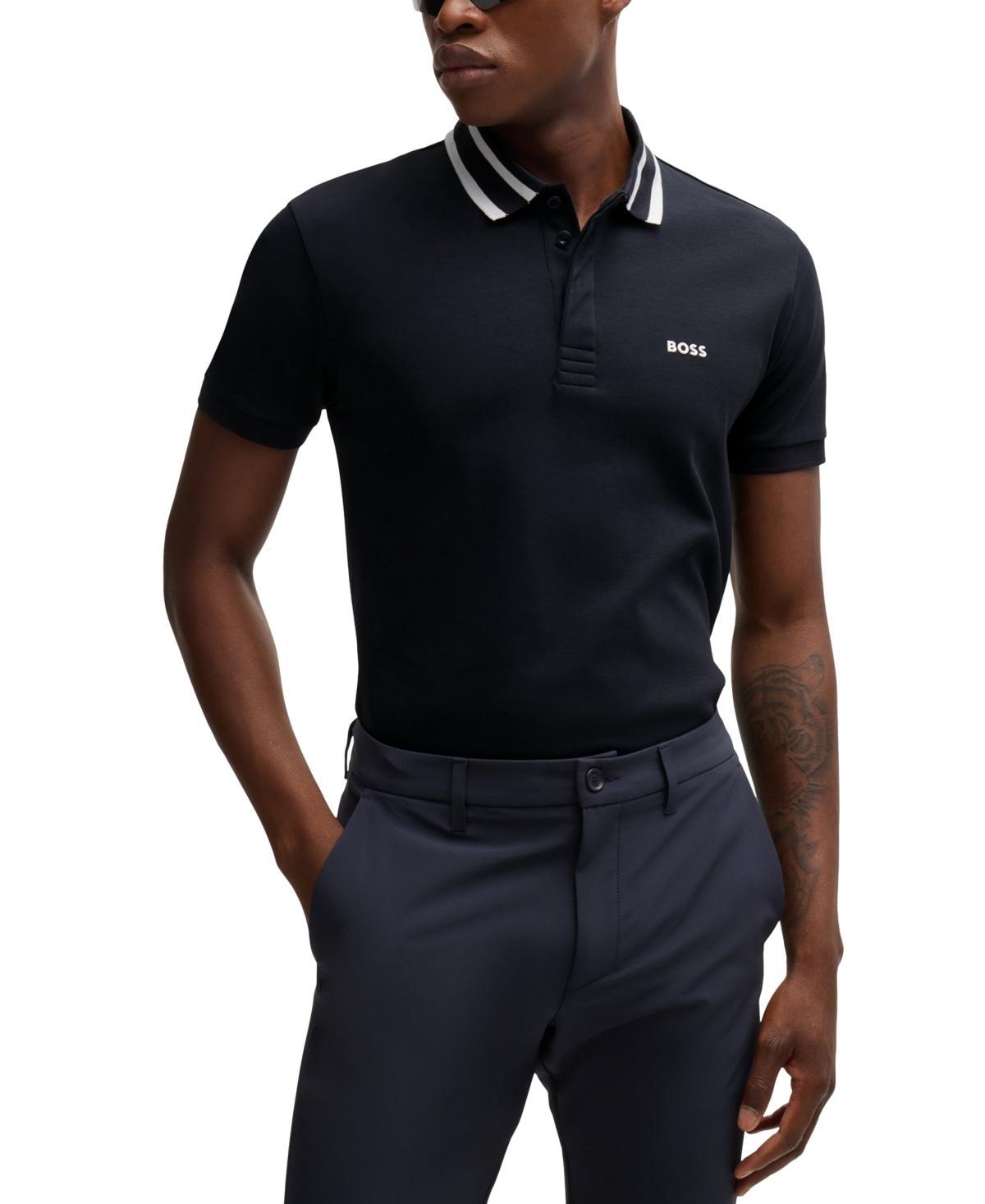 Boss by Hugo Boss Mens Logo Detail Polo Shirt Product Image