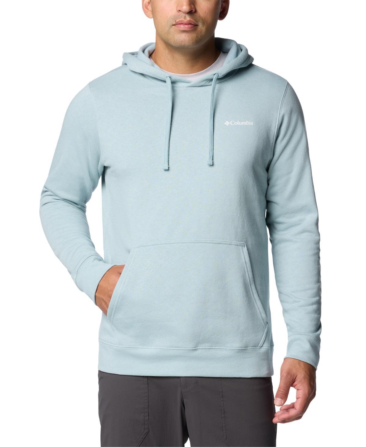 Mens Columbia Trek Fleece Hoodie Blue Product Image