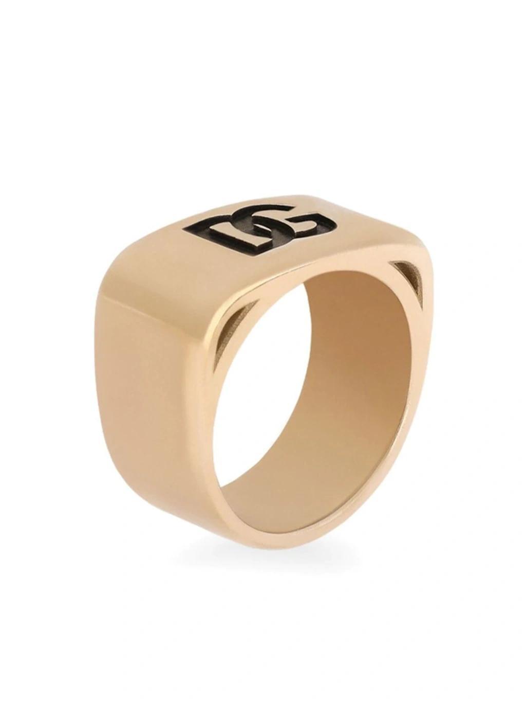 Dg Engraved-logo Ring In Gold Product Image