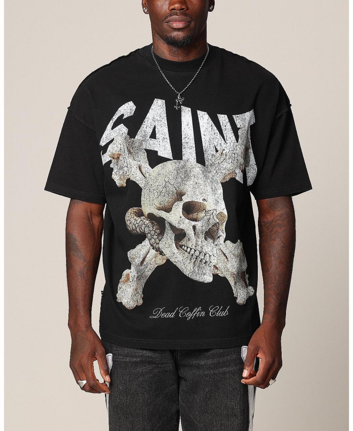 Saint Morta Mens Dead Coffin Club Boxy T-Shirt Product Image