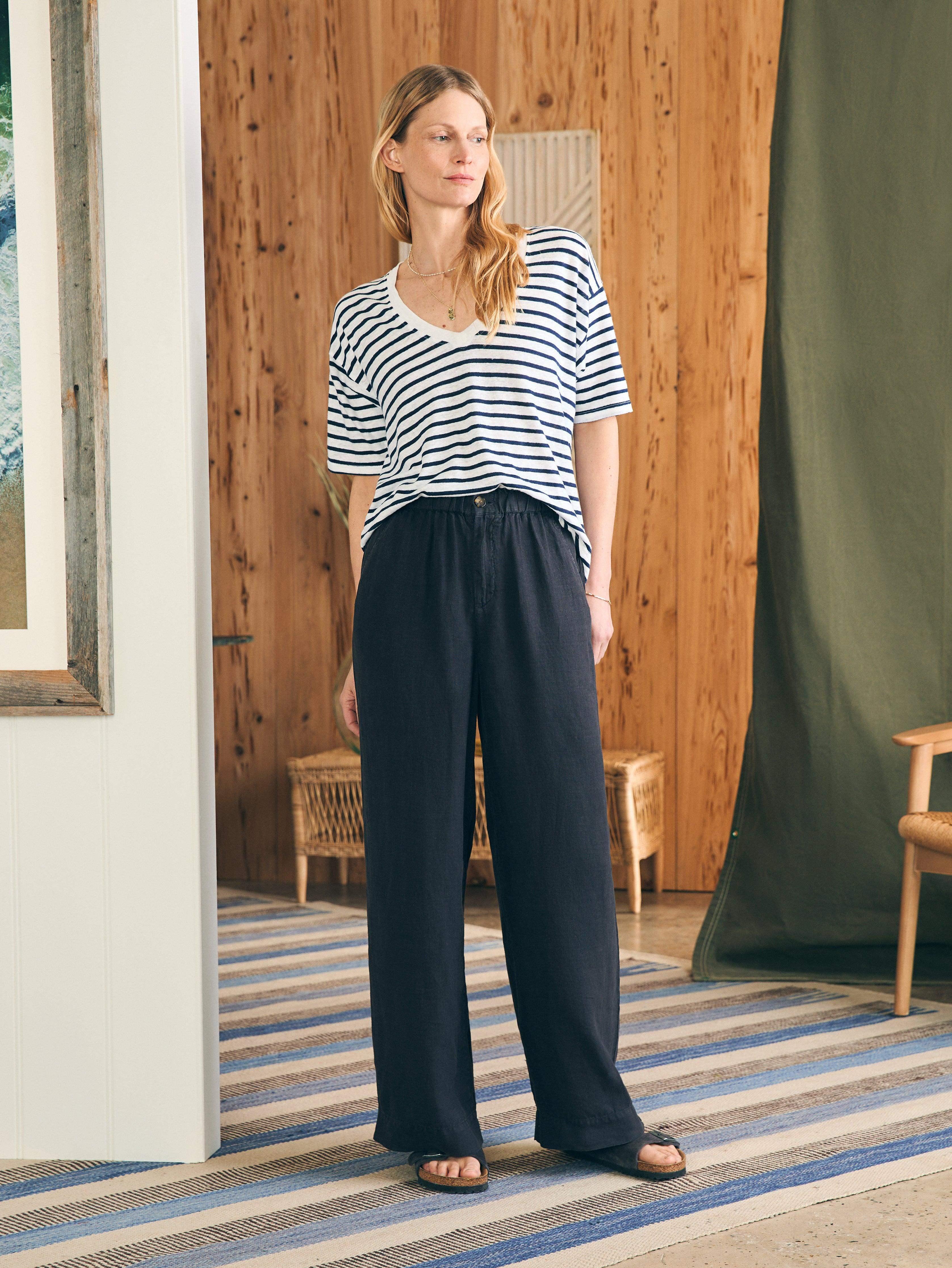 Monterey Linen Pant - Moonless Night Female Product Image