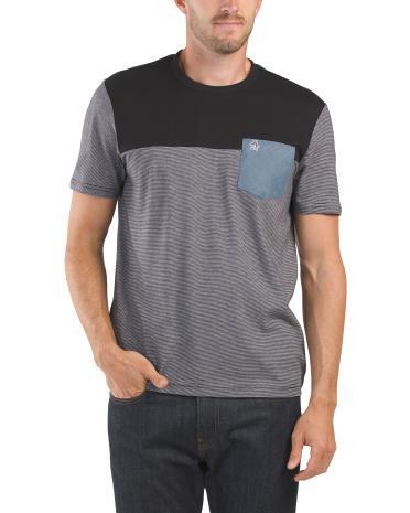 End On End Block T-Shirt for Men | Cotton Product Image