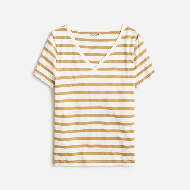 Vintage jersey classic-fit V-neck T-shirt in stripe Product Image