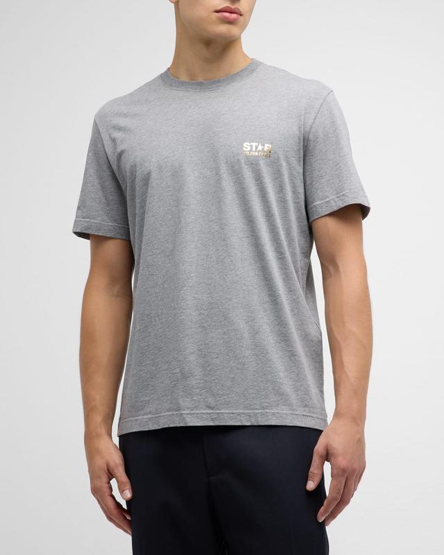 Golden Goose Big Star Cotton T-Shirt in Medium Grey Melange/Gold at Nordstrom Product Image