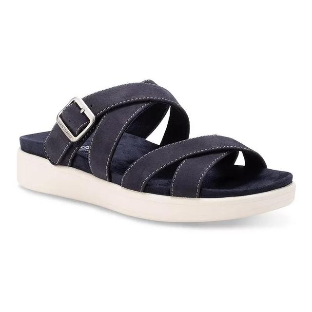 Eastland Machias Womens Buckle Slide Sandals Blue Product Image