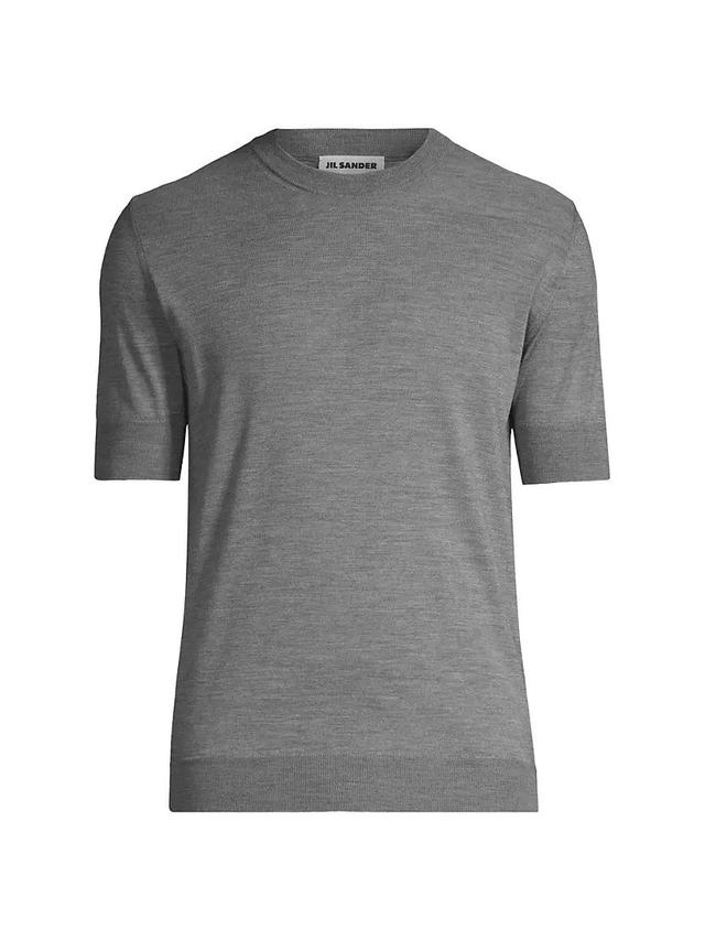 Virgin Wool Knit T-Shirt Product Image