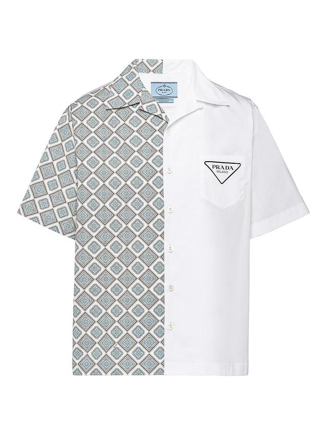 Mens Double Match Cotton Shirt Product Image