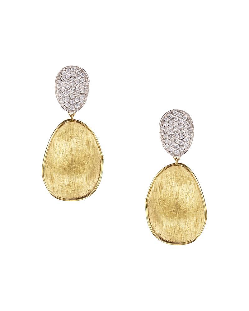 Womens Lunaria Diamond & 18K Yellow Gold Small Drop Earrings - Gold Product Image