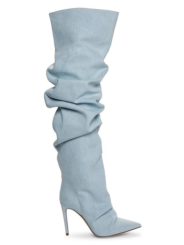 Primavera Recycled Denim Over-The-Knee Boots Product Image