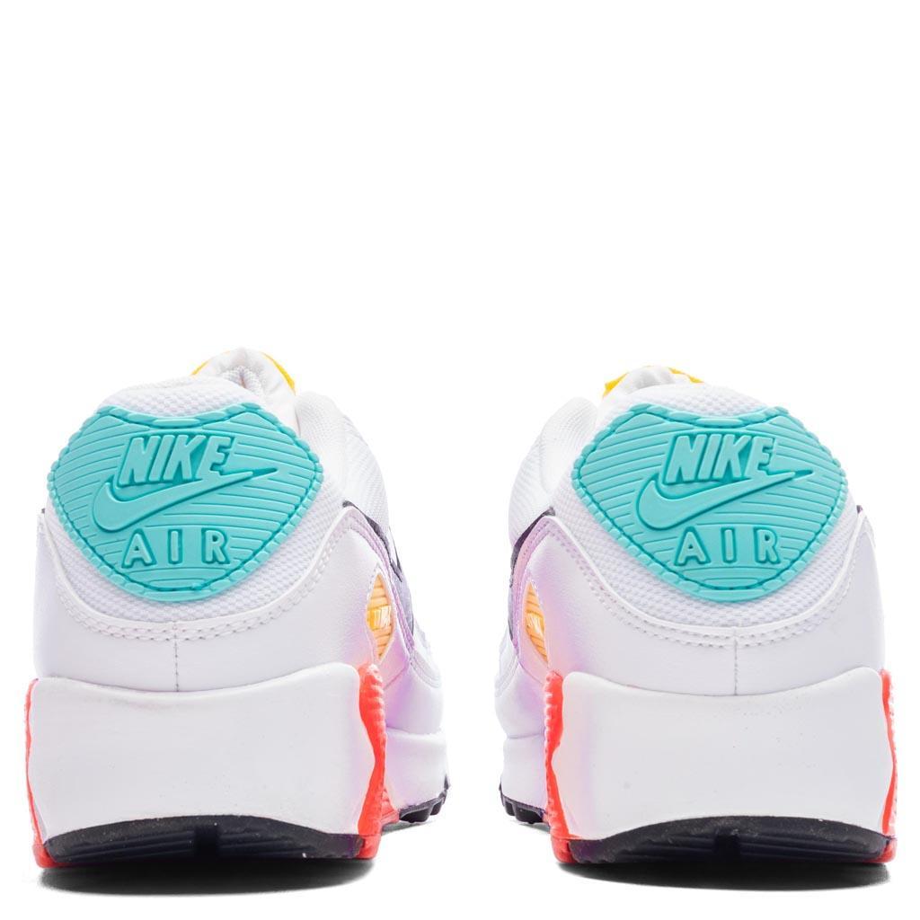 Women's Air Max 90 NN - White/Black/Pink Foam/Bright Crimson Female Product Image