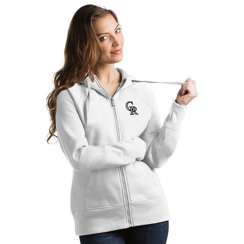 Womens Antigua Colorado Rockies Victory Full-Zip Hoodie Product Image