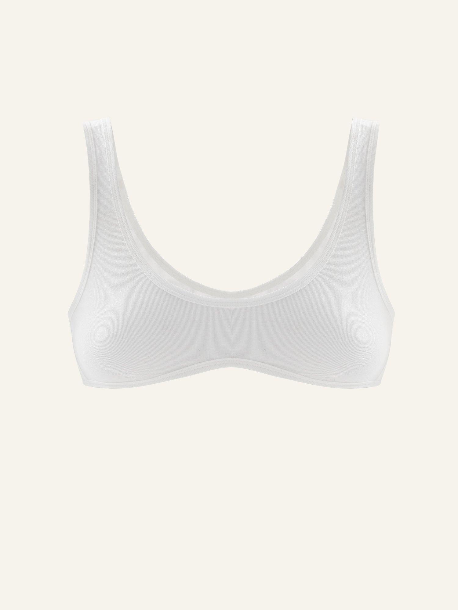 Milkshake top in Blanc Product Image