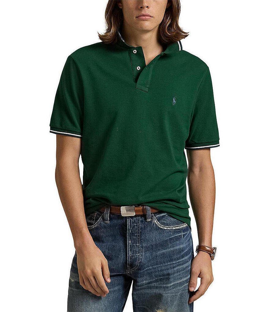 Polo Ralph Lauren Classic Fit Tipped Mesh Short Sleeve Polo Shirt Product Image