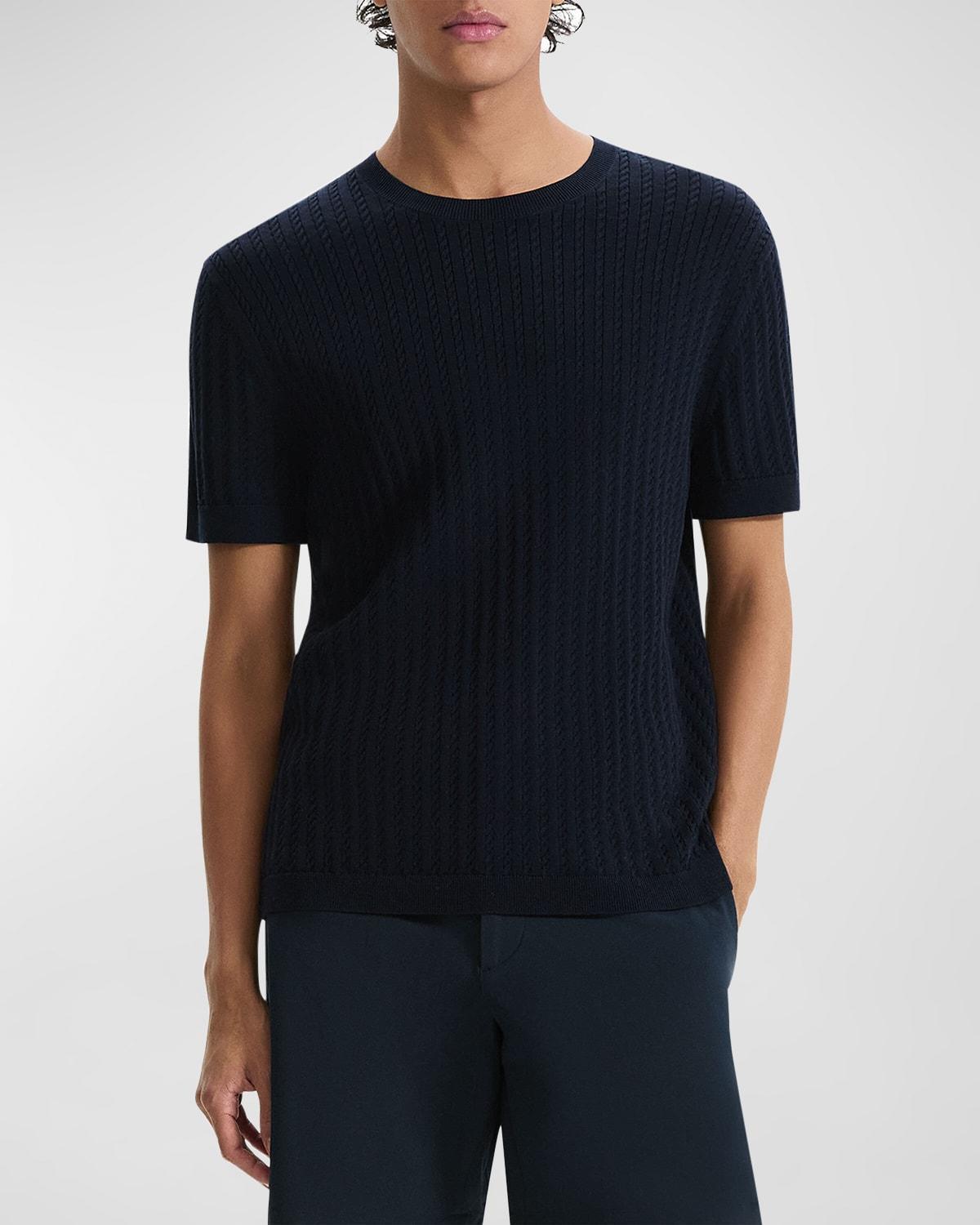 Men's Soft Cable-Knit T-Shirt Product Image