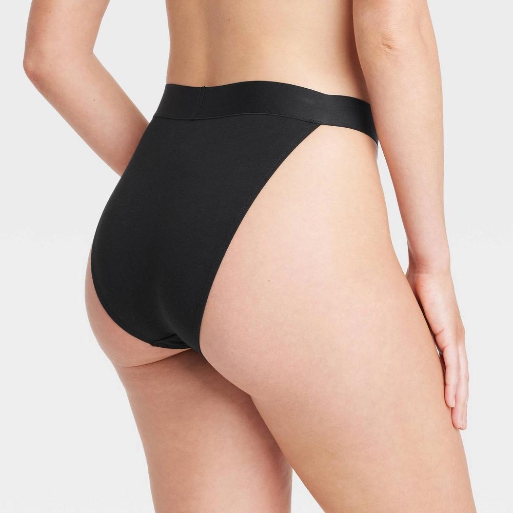 Women's Cotton Stretch Hi-Cut Cheeky Underwear with Elastic Waist - Auden™ Product Image