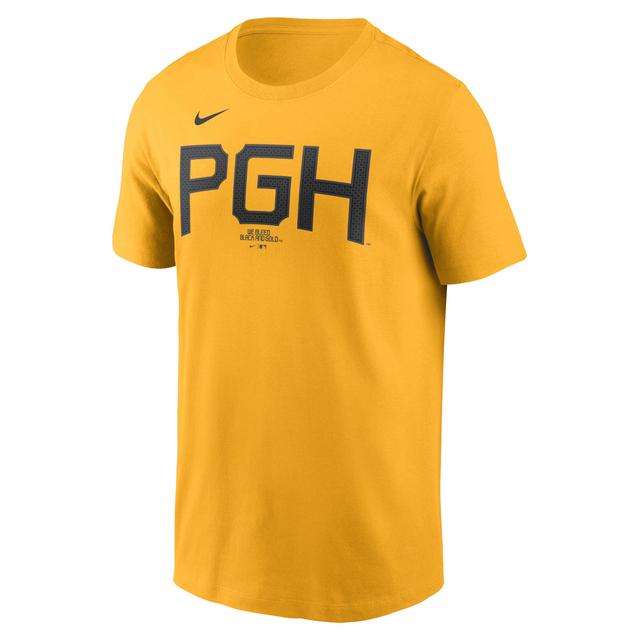 Mens Nike Roberto ClementeGold Pittsburgh Pirates City Connect Fuse Name & Number T-Shirt Product Image