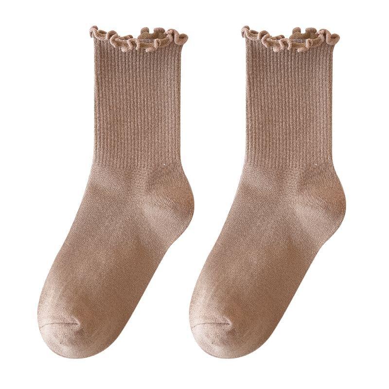 Ruffle Trim  Socks Set Product Image