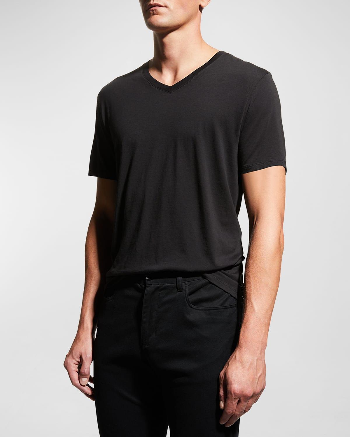 Vince Pima Cotton Slim Fit V-Neck T-Shirt Product Image