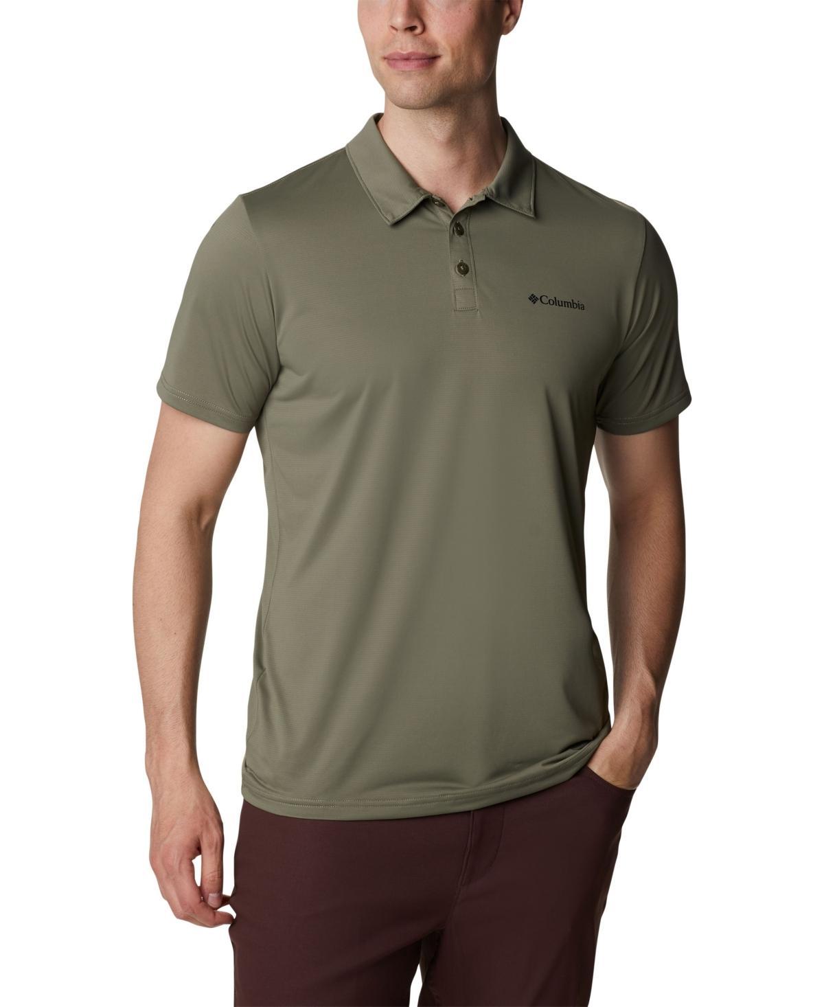 Columbia Hike Polo (City Grey) Men's Clothing Product Image