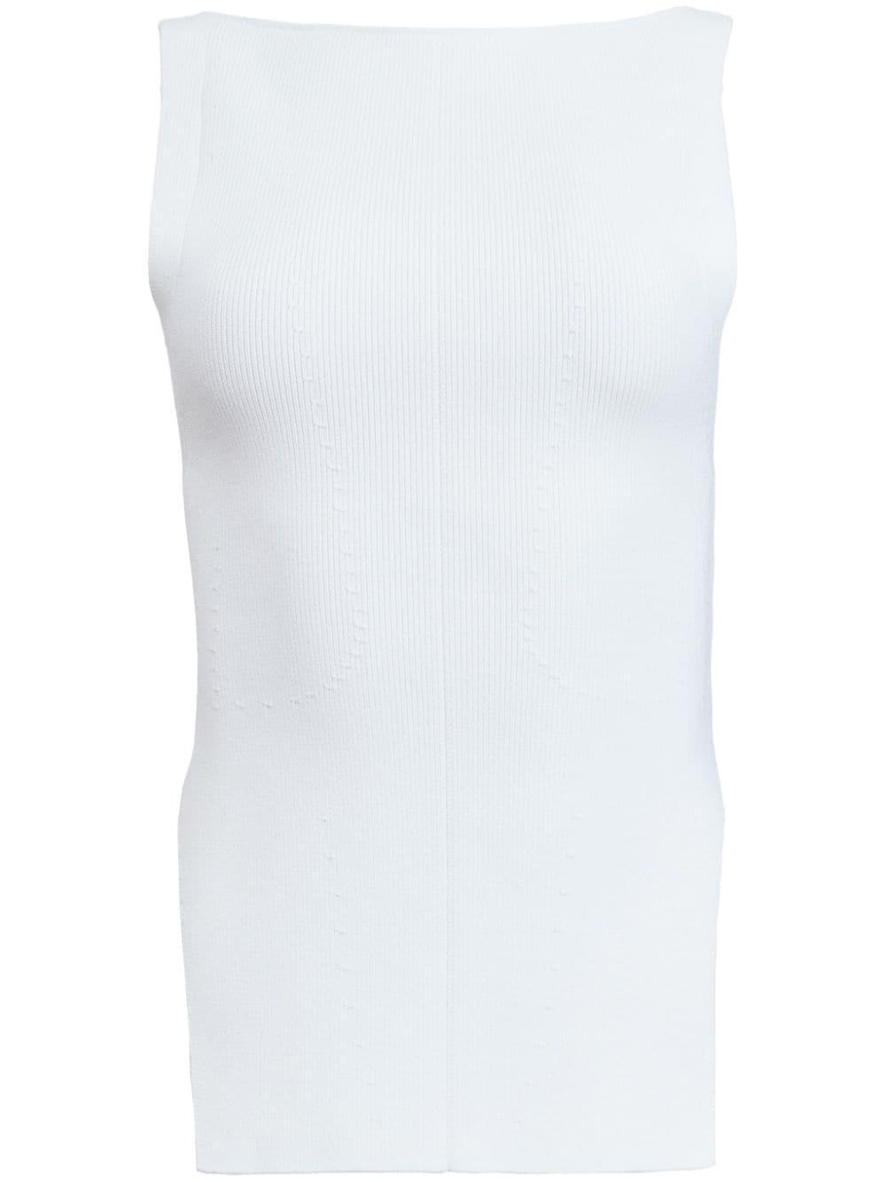 Evelyn Ribbed-knit Tank In Glaze Product Image