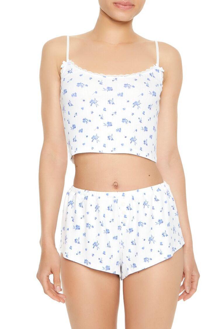 Ditsy Floral Cami & Shorts Pajama Set | Forever 21 Product Image