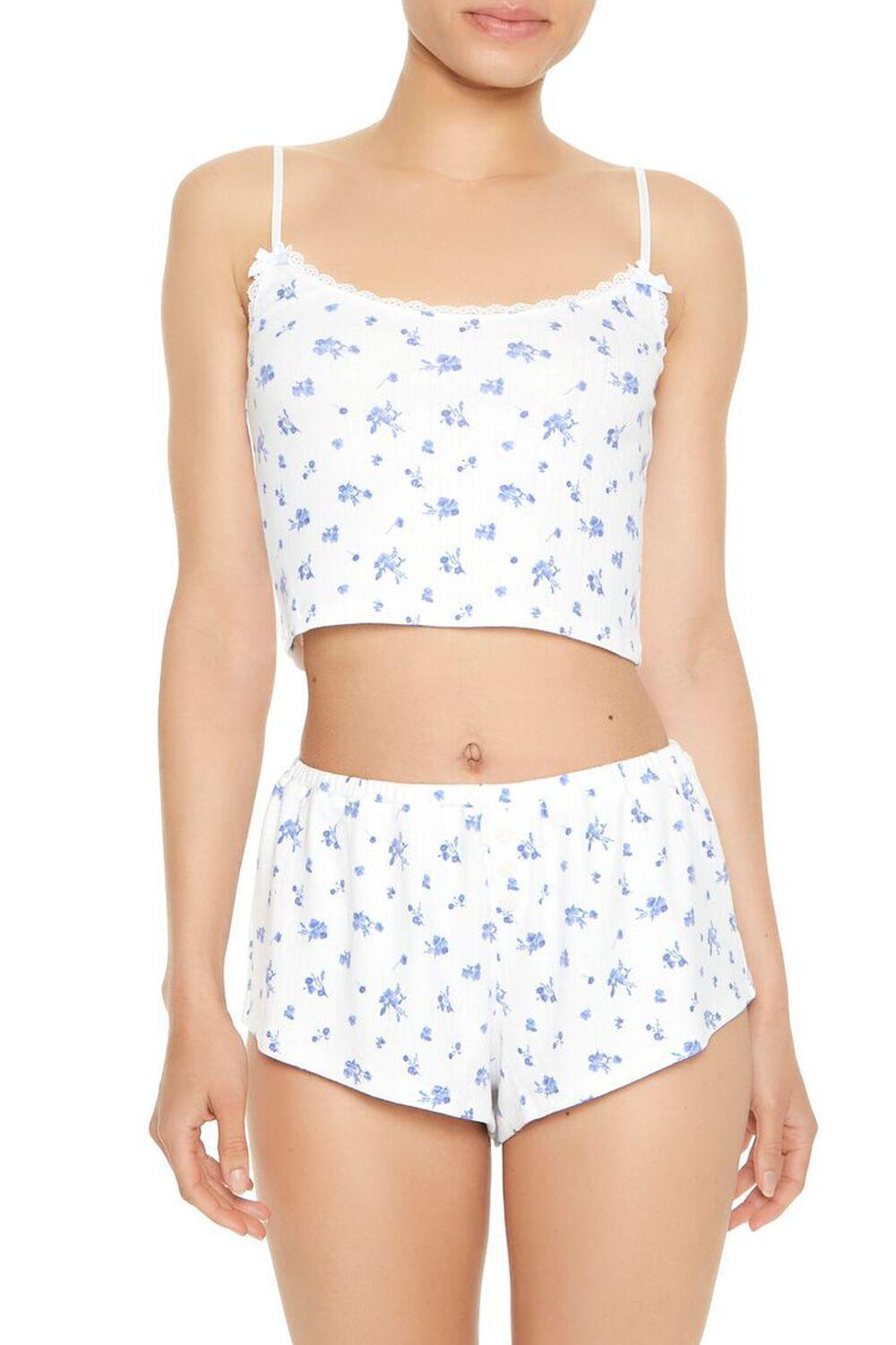 Ditsy Floral Cami & Shorts Pajama Set | Forever 21 Product Image