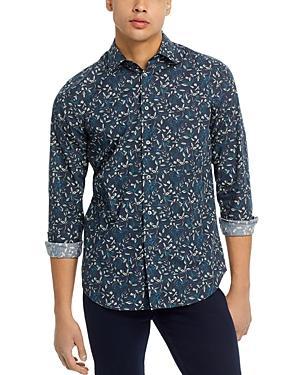 Mens Abstract Floral Dress Shirt Product Image