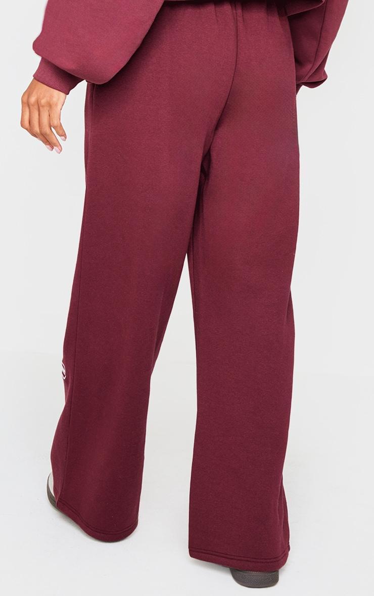 Burgundy Thin Waistband Drop Crotch Sweatpants Product Image